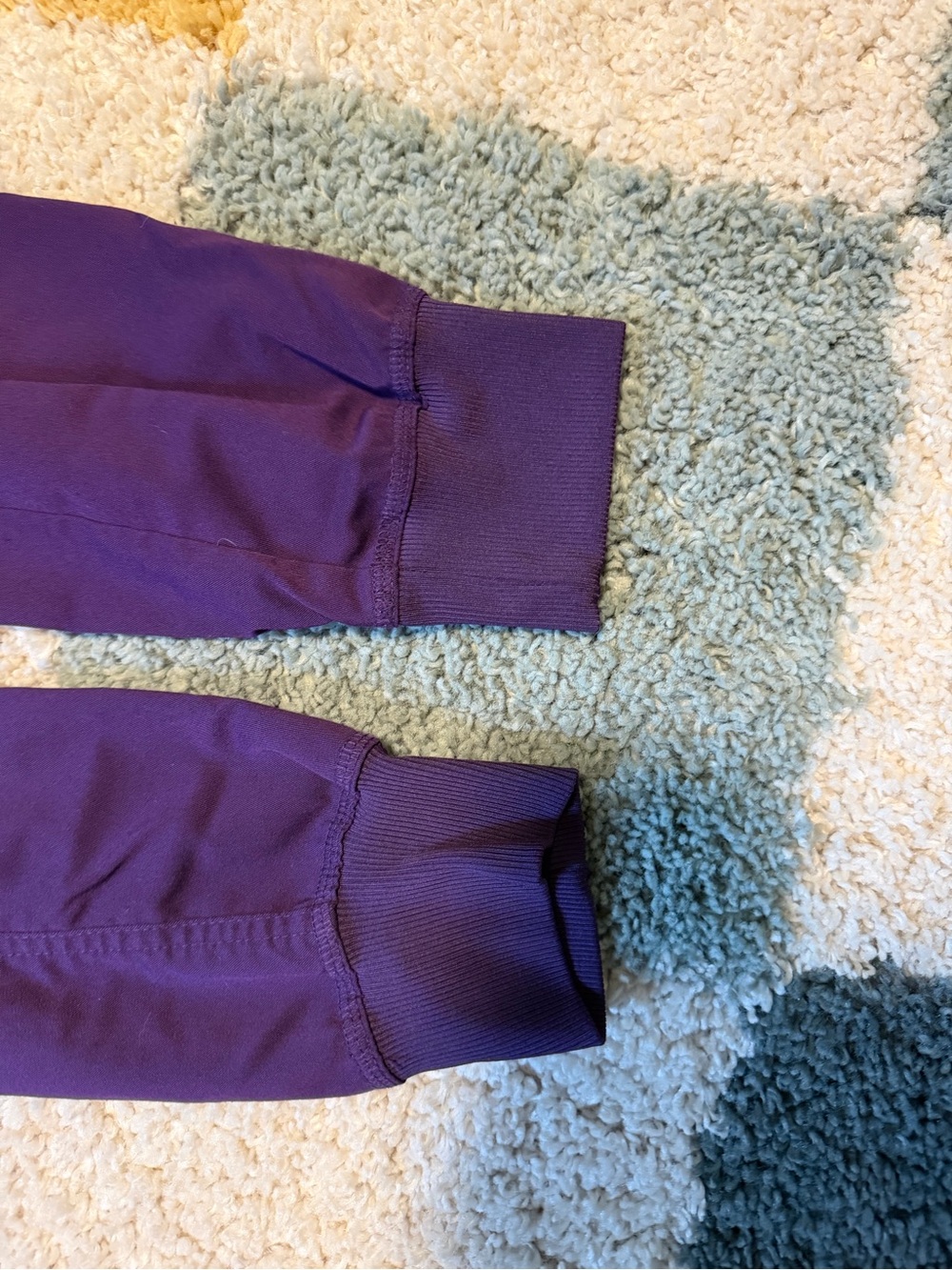 Purple Drawstring Scrub Joggers - Picture 3 of 3